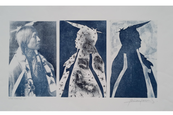 EARTH SPIRITS I<br>74x85cm<br>fotograbado, aguafuerte y aguatinta