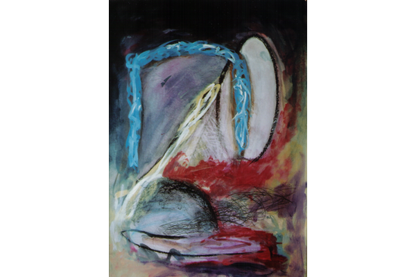 SIN TITULO<br>1990, 70x100cm<br>técnica mixa s/papel<br>Col. Rosa Ribas