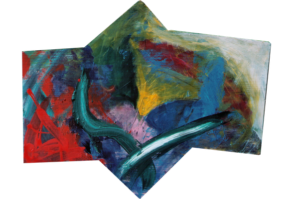 ESPACIO III<br>1990, 50x40cm<br>Oleo s/madera<br>Col. Yvonamor Palix (París)