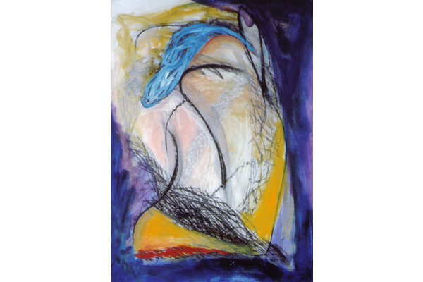 SIN TITULO<br>1990, 70x100cm<br>técnica mixa s/papel