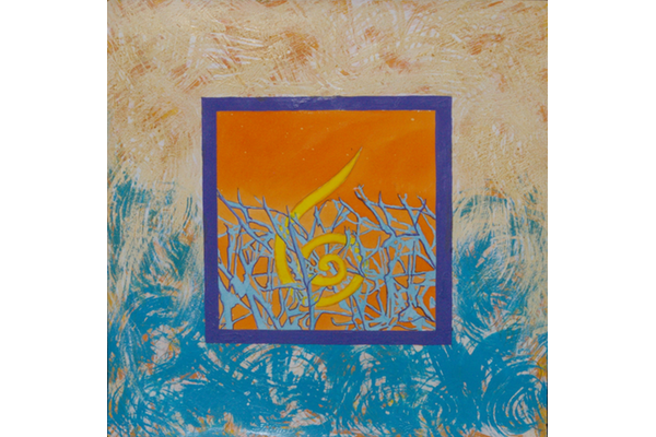 CAMINOS DE VIDA, UN RENACER 24<br>2009, 50x50cm<br>Técnica mixa s/papel