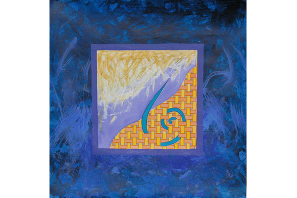 CAMINOS DE VIDA, UN RENACER 1<br>2009, 50x50cm<br>Técnica mixa s/papel