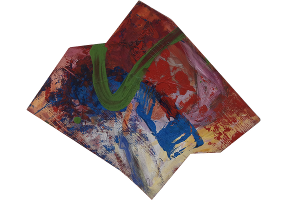 ESPACIO V<br>1990, 41x36cm<br>Oleo s/madera