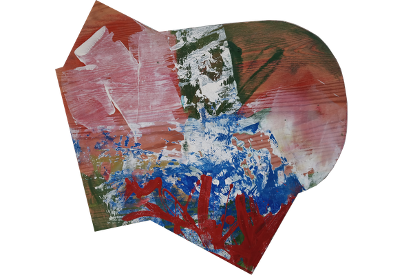 SPACE XVIII<br>1992, 38x35cm<br>oil on Wood